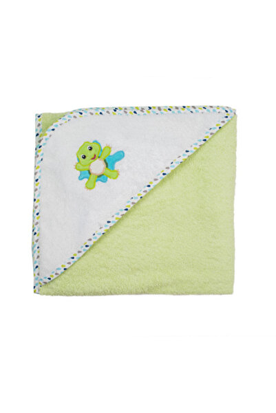 Bubaba Prosop cu capison si broderie, Frog – 100x100cm (0 luni – 2-3 ani)