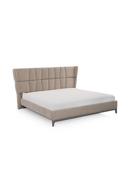 Midas Furniture سرير أطفال خشبي 212×178×127 سم بيج