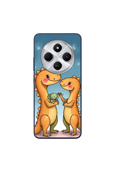 OEM Husa compatibila cu Xiaomi Redmi 14C Silicon Gel Tpu Model Dino Cute Family