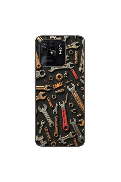 OEM Husa compatibila cu Xiaomi Redmi 10C Silicon Gel Tpu Model Mechanic Tools...