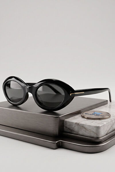 BluePepper Oval and Slanted Modern Framed Sunglasses with T-Details Stylish U...