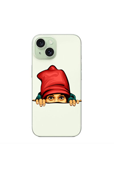 Other Apple iPhone 15 Plus Hidden Girl Transparent Silicone TPU Θήκη