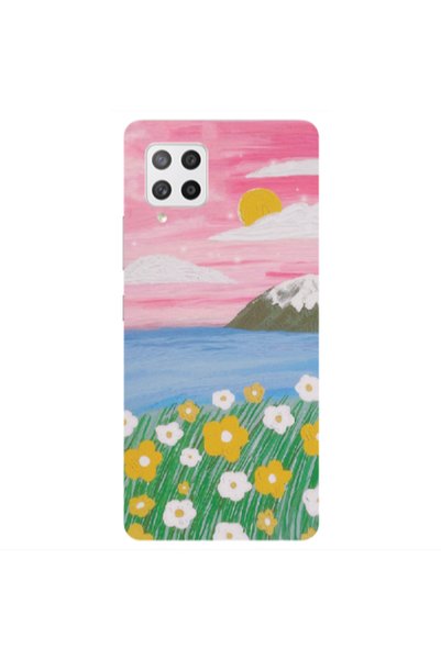 Other Samsung A42 5G Sun and Flowers Transparent Silicone TPU Θήκη