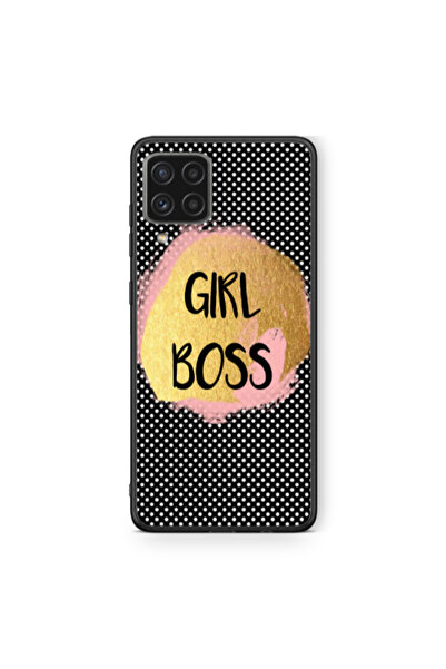 Other Samsung A22 4G Girl boss make up Black Glossy Θήκη