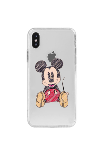 Other Apple iPhone X Mickey mouse 2 Transparent Silicone TPU Θήκη