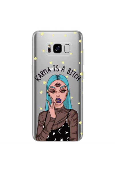 Other Samsung S8 Karma is a bitch Transparent Silicone TPU Θήκη