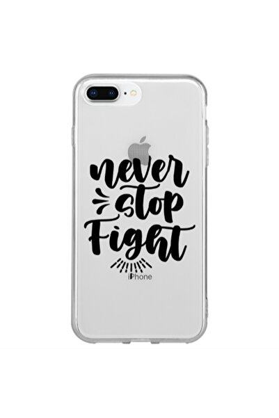 Other Apple iPhone 7 Plus Never stop fight Transparent Silicone TPU Θήκη