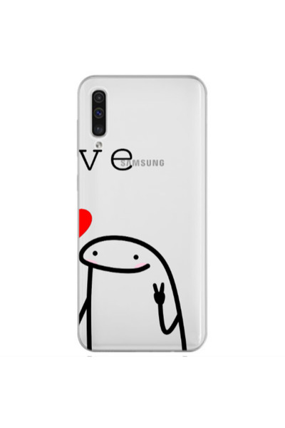 Other Samsung A70 Love 2 Transparent Silicone TPU Θήκη