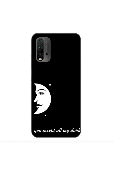 OEM Case compatible with Xiaomi Redmi 9T Silicone Gel Tpu Couple Pattern Moon...