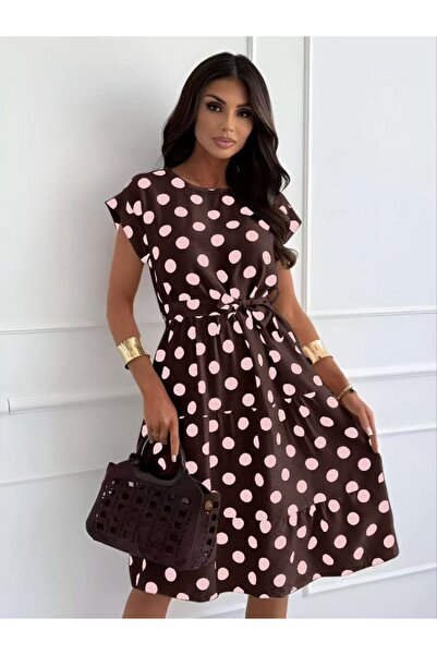 MAXORA SHOP Rochie cu Buline – Feminină și Versatilă