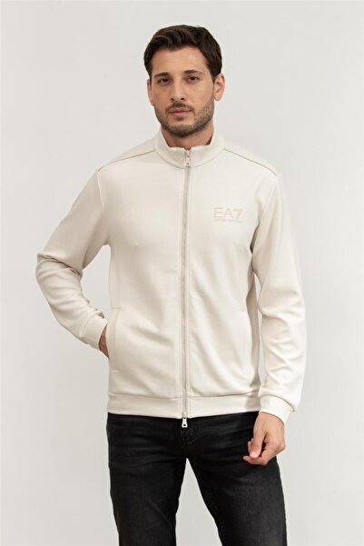 EA7 Erkek Fermuarlı Sweatshirt Çok Renkli