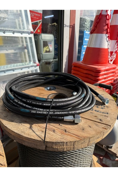 Hortumsan Technohose R2AT 10 Metre Çelik Örgülü Yüksek Basınçlı Oto Yıkama Ho...