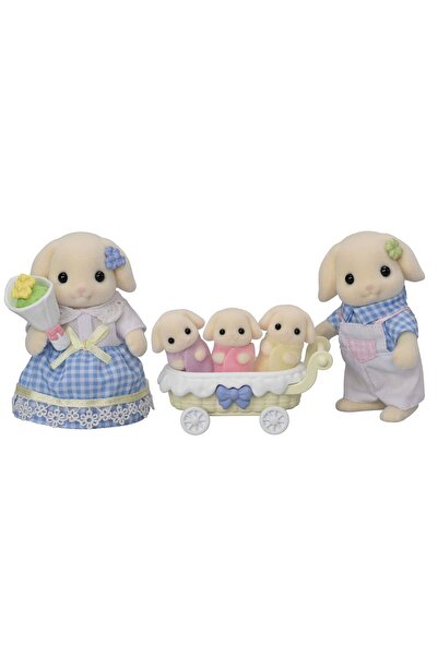 SYLVANIAN FAMILIES Flora Tavşan Ailesi 5'li Figür Seti Üçüz Bebekli 5735
