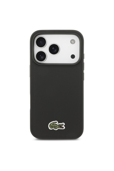 Lacoste Εμβληματική Θήκη Petit Pique MagSafe για iPhone 17 Pro Μαύρο