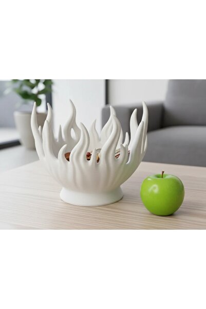 OEM Decorative Flame Bowl, 3D Printed, Small Object Holder, Modern Design