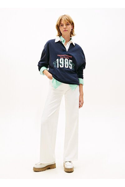 Tommy Jeans بنطلون جينز نسائي أبيض CLAIRE HR WD BJ4199