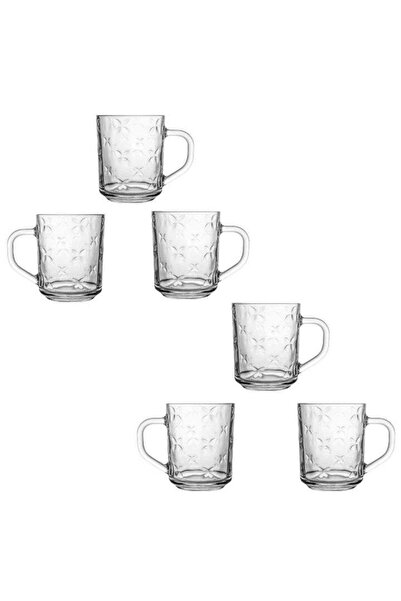 OEMN Set 6 căni de sticlă, modele diverse, 246 ml