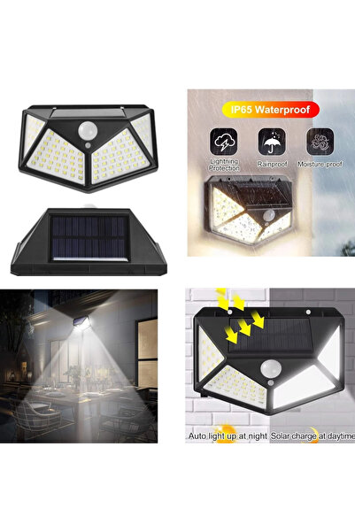 Zenorius Ηλιακό φωτιστικό LED με αισθητήρα κίνησης 10x13εκ. τοίχου, γωνιακού ...