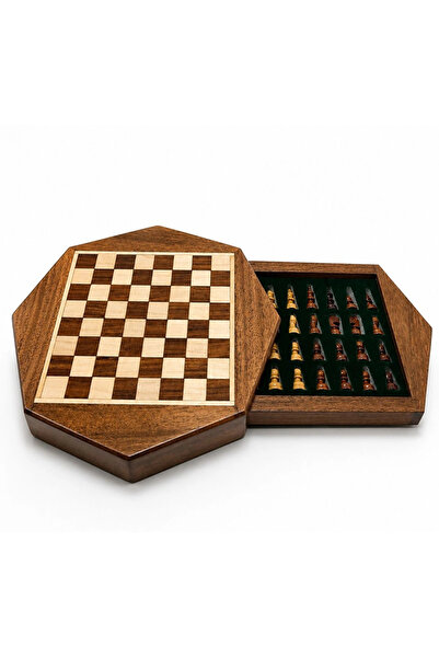 Livenda Magnetic Wooden Chess Set with Drawer Storage Box G236