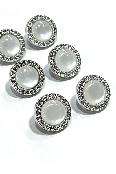 karantuhafiye Pearl-Look Metalized Luxury Button / Cardigan Vest Button / 1.5...