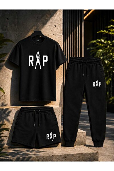 Gutsy T-Shirt Sweatpants Shorts Thin Summer Oversize Ribbed Printed Women's /...