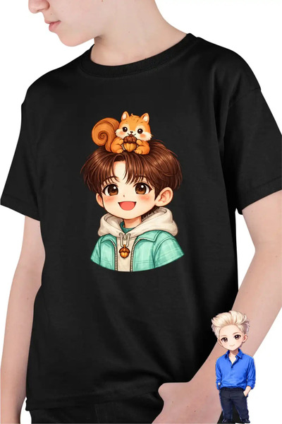 OEM Tricou Copii Baieti Shinee Minhe Chibi Kpop