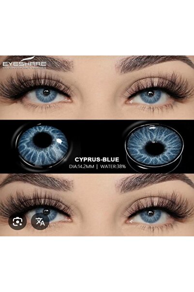 EYESSTORE CYPRUS BLUE MAVİ TONDA GÖZ LENSİ 12 AY KULLANIM SÜRELİ