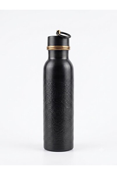 AURA COPPER Bakır Kalın Matara (Suluk) 500 ML Siyah&Rose