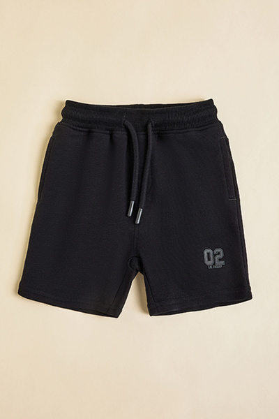 R&B Appliqued Shorts with Drawstring Waist