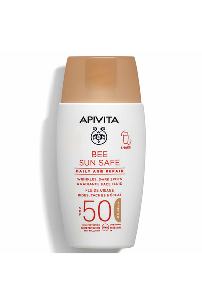 Apivita Bee Sun Safe Καθημερινή Αντιγηραντική Επανόρθωση Με Χρώμα SPF50 50ml