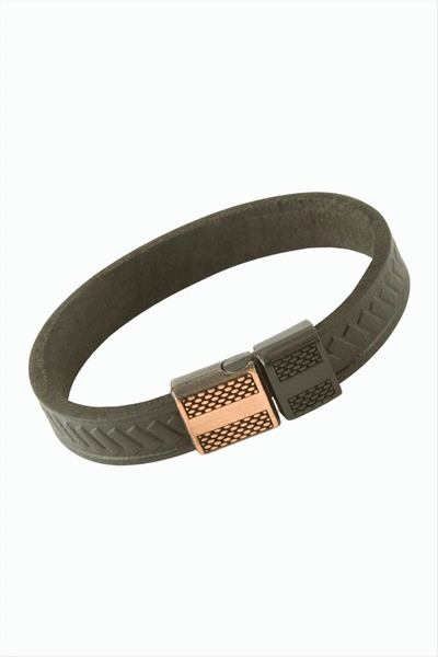 Eco Lounge Stick Patterned Magnet Original Leather Bracelet