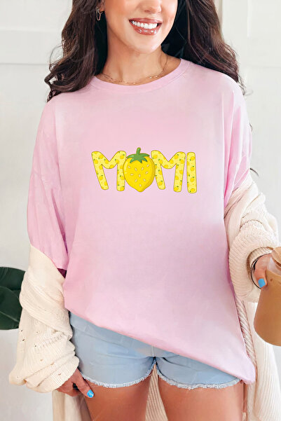Sarah's Boutique Women's T-shirt – 100% cotton – Lemon Momi