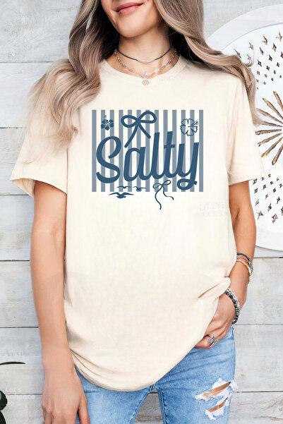 Sarah's Boutique Women's T-shirt – 100% cotton – Salty Blue