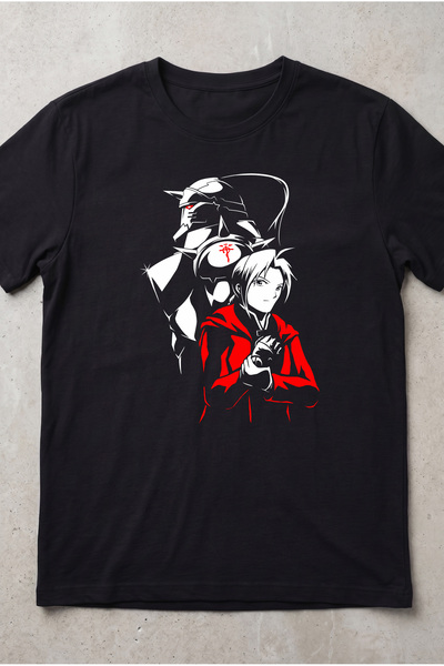 Silkensoul Fullmetal Alchemist Edward and Alphonse Elric Minimalist Printed A...