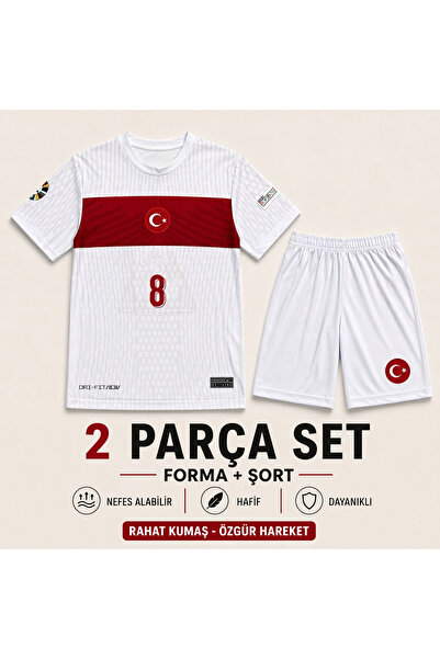 ZİLONG TÜRKİYE Milli Takım Dünya Kupası Özel BEYAZ Futbol Taraftar Forması Un...