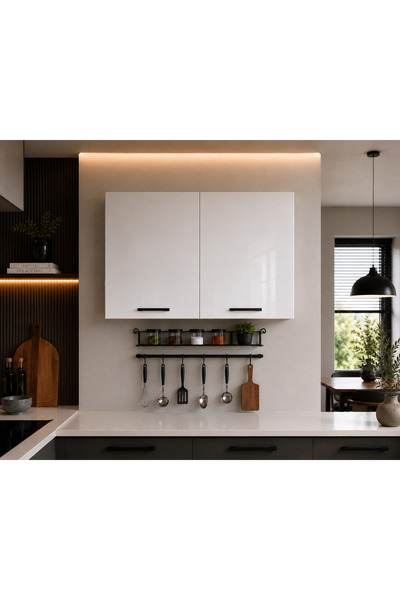 Yurkan 120 Cm Üst Dolap 120 Cm Mutfak Dolabı Üst Modül