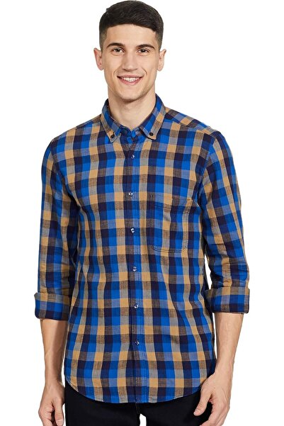 Diverse Men's regular fit shirt with front buttons from