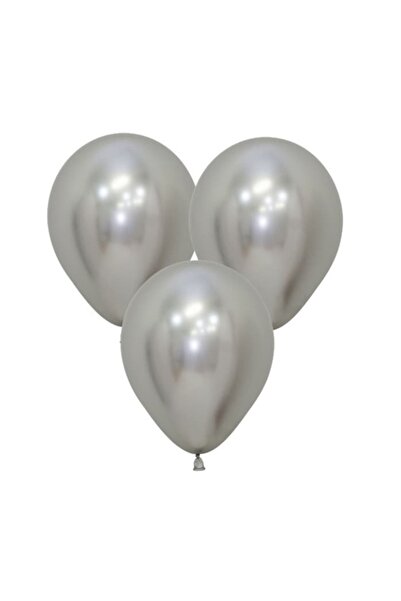 Gemar Metallic Balloon Silver Silver - 15 Pieces