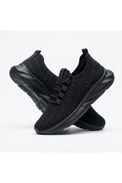 AYSAMOOD Men's Knit Mesh Sports Shoes - Lightweight Sole, Casual Walking and ...