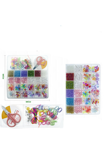 Other DIY Jewelry Bead Kit with Transparent Storage Box – 120 Pieces, Multico...