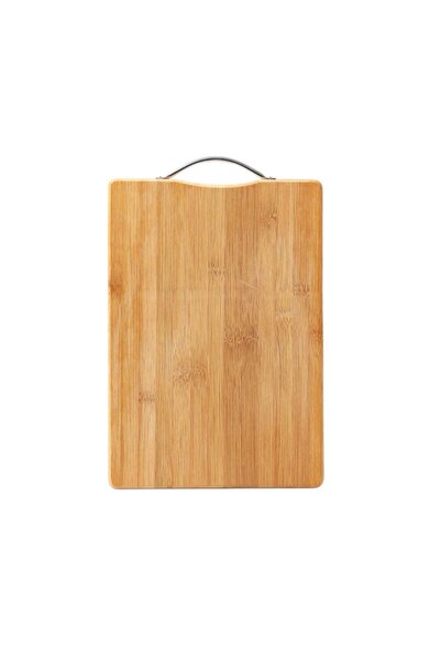 Zenorius Tocător din Bambus 22x32cm cu Mâner Metalic, pentru Bucătărie