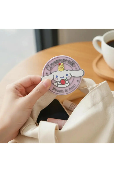 Miniso Sanrio Licensed Cinnamoroll Cartoon Silicone Portable Mirror – Single-...