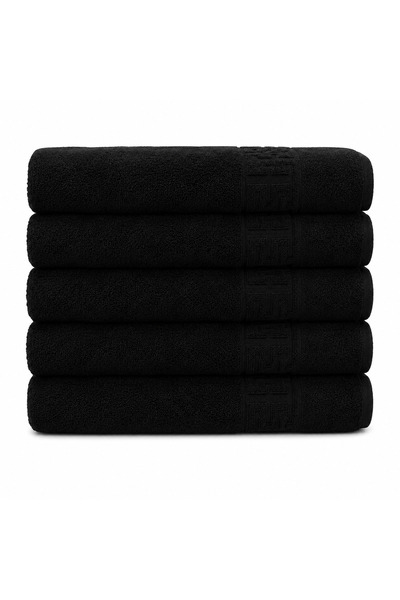 Lenjeria Pufoasa ✨ Top Bottom Set of 5 Premium 100% Cotton Face Towels, 50x90...