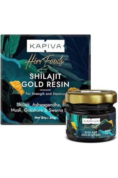 KAPİVA Shilajit/Shilajeet Gold Resin - 20g | 500mg/Serving | Boost Muscle Gro...