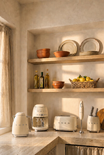 SMEG 50's Style Dolce Casa Krem 5 Parça Wedding Set