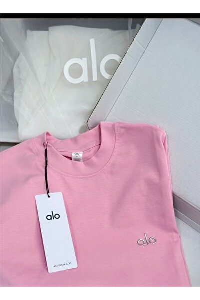 ALOGO تي شيرت AIO صيفي فضفاض بأكمام قصيرة للجنسين