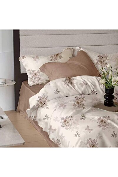 Pucioasa 6-piece finet double Duvet Cover Set , beige flowers