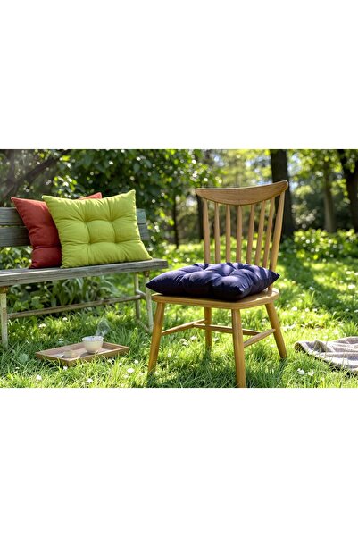 Mof Home Collection Yazın Harika Renkleri Lacivert Sandalye Minderi