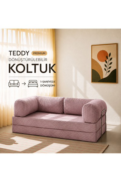 ROZALİNA CONCEPT 100x200 Legom Aktivite Kanepe - Fitilli Kadife Yıkanır Silin...
