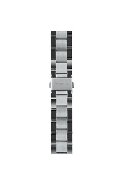 Withings Curea metalică 3 în 1 de 18mm cu cataramă argintie pentru Scanwatch ...